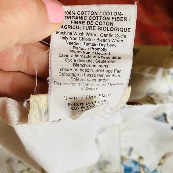 Pottery Barn Kids Skateboarding Print Organic Cotton Flat Sheet Twin Size - Picture 4 of 6